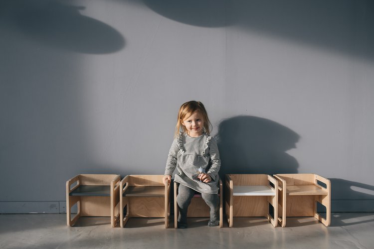 "Kubi" wooden kids' chair